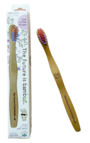 Kids Unicorn Bamboo Toothbrush