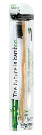 Adult Charcoal Bamboo Toothbrush
