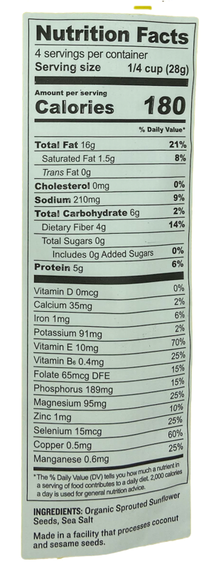 Sprouted Sunflower Seeds
