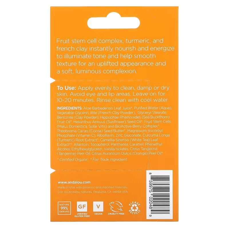 Tumeric & Gold Clay Instant Luminous Face Mask