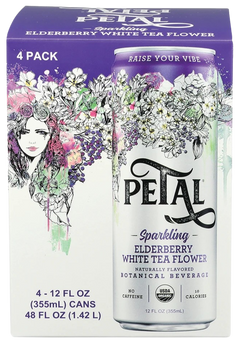 Elderberry White Tea Flower Sparkling (4 Pack)