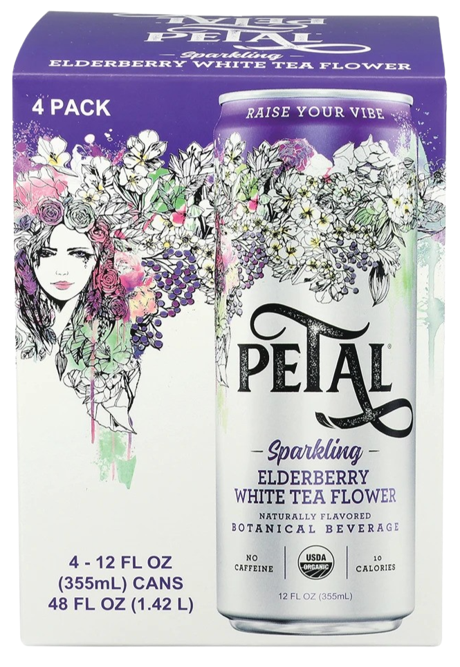 Elderberry White Tea Flower Sparkling (4 Pack)