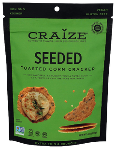 Seeded Toasted Corn Crackers