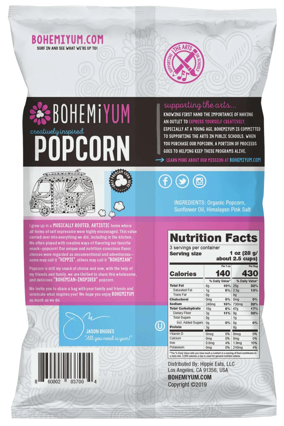 Himalayan Pink Salt Popcorn