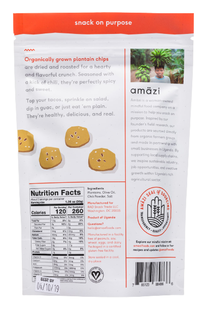 Chili Spiced Plantain Chips