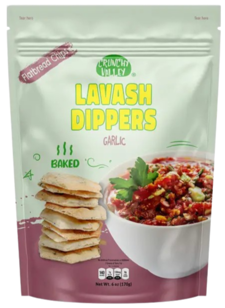 Garlic Flatbread Chips