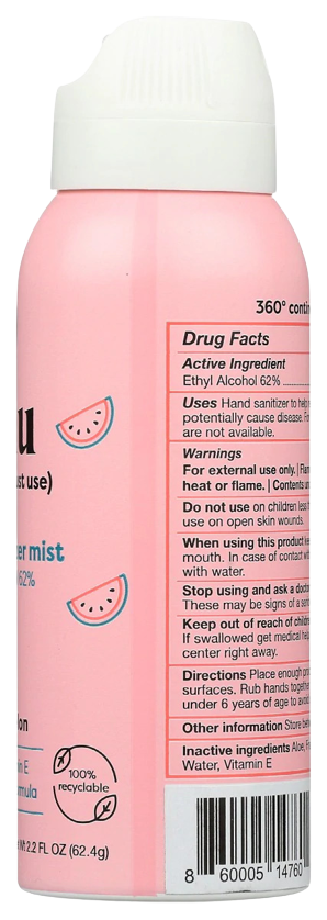 Watermelon Hand Sanitizer Mist