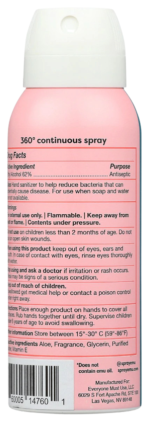 Watermelon Hand Sanitizer Mist