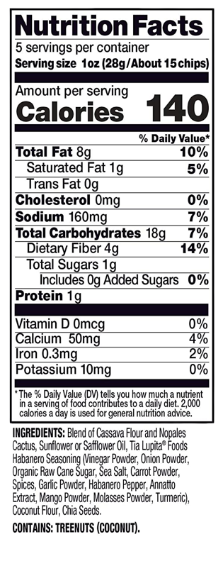 Habanero Grain Free Tortilla Chips