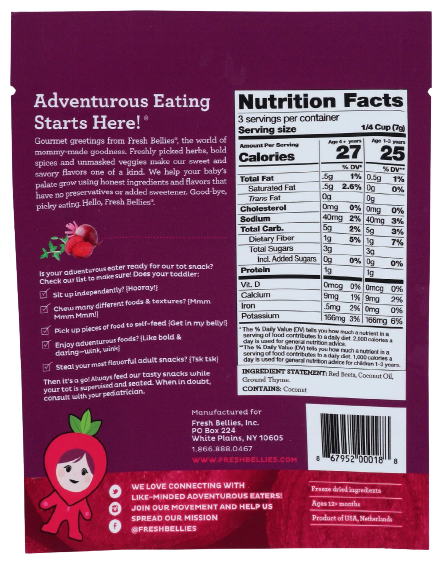 Beets & Thyme Freeze Dried Toddler Snack