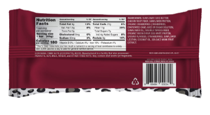 Sunflower Butter & Berries Bars