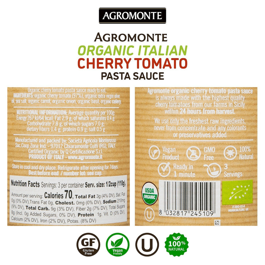 Organic Cherry Tomato Sauce