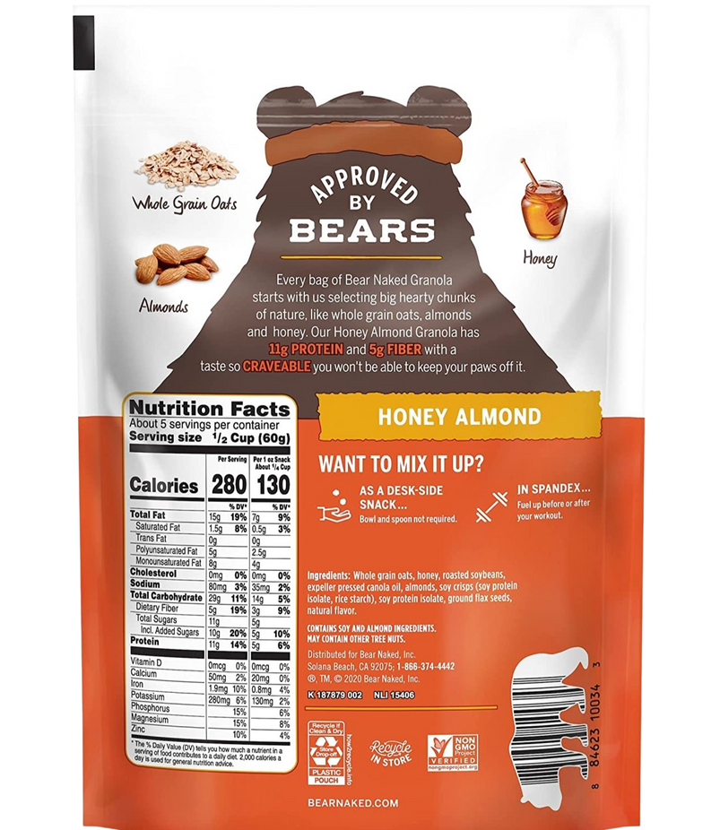 Honey Almond Protein Granola Bar