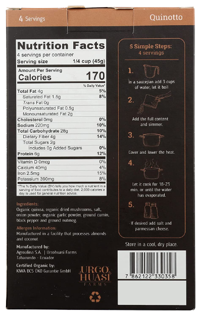 Quinoa With Mushrooms