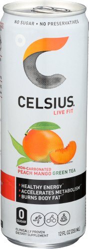 Peach Mango Green Tea Energy Drink