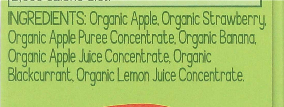 Organic Applesauce Strawberry (4 Pack)