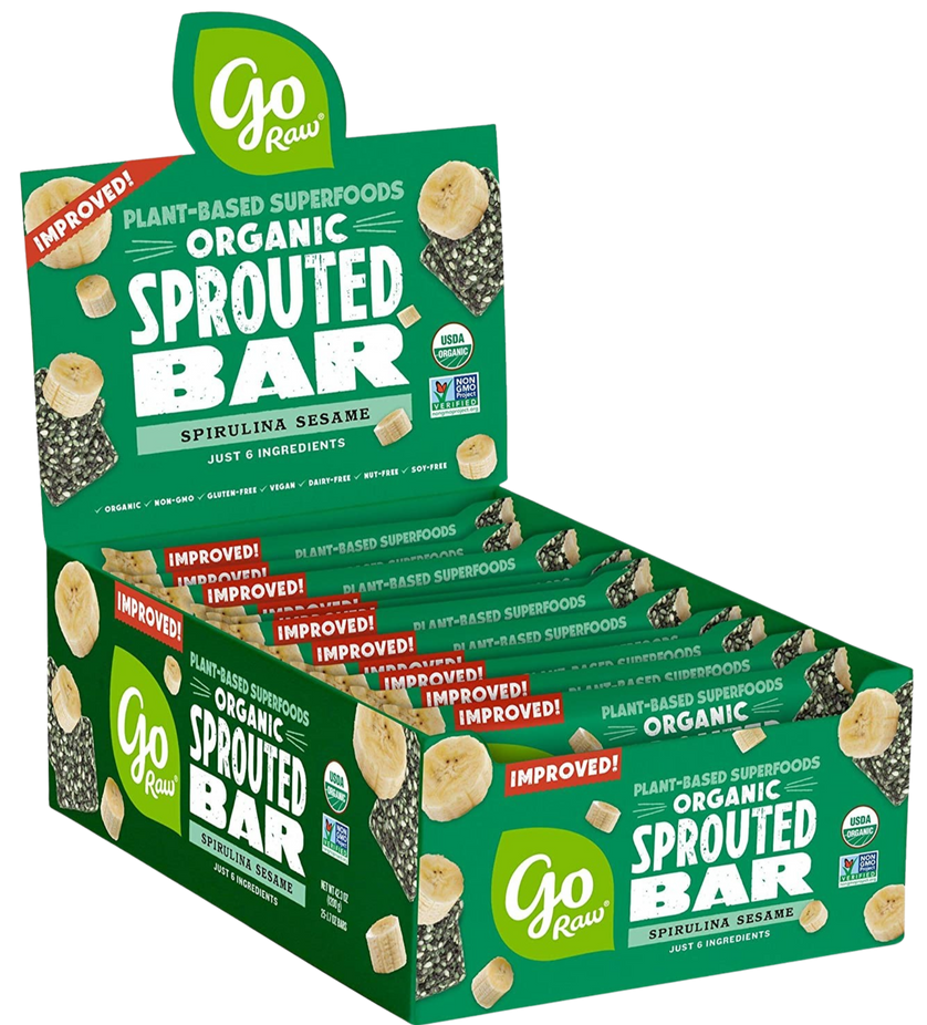 Organic Spirulina Sesame Sprouted Bar (25 Pack)