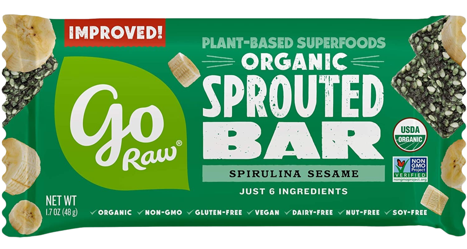 Organic Spirulina Sesame Sprouted Bar (25 Pack)