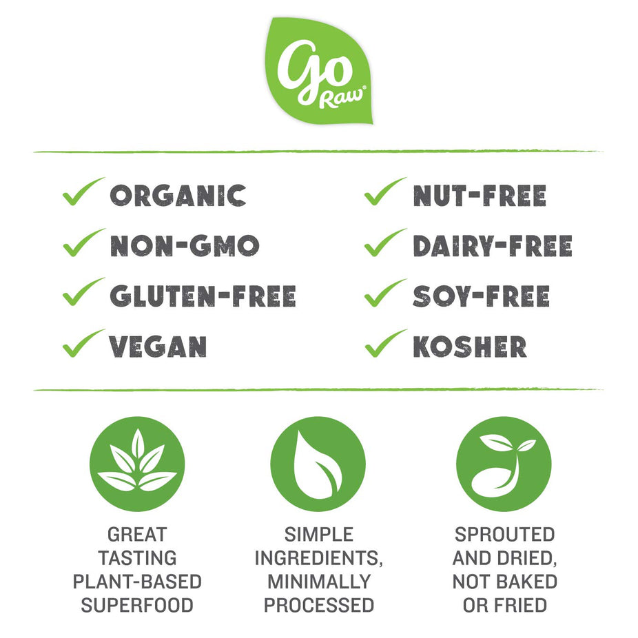 Organic Spirulina Sesame Sprouted Bar (25 Pack)