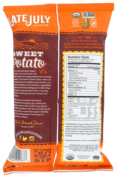Sweet Potato Multigrain Tortilla Chips