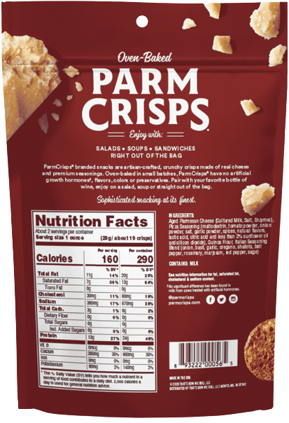 Mini Parmesan Pizza Crisps