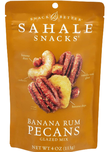 Banana Rum Pecans Snack Mix