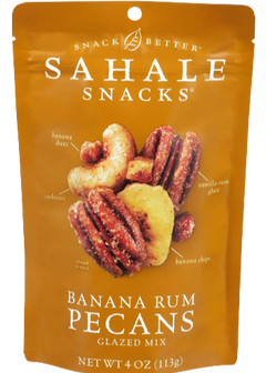 Banana Rum Pecans Snack Mix
