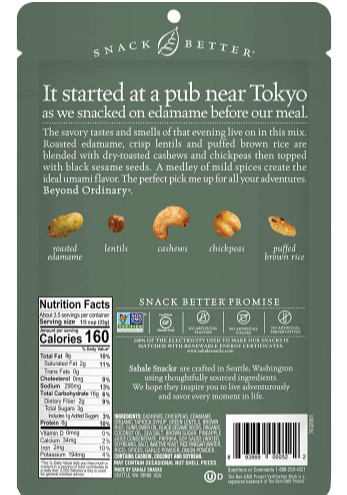 Asian Sesame Edamame Bean Snack Mix