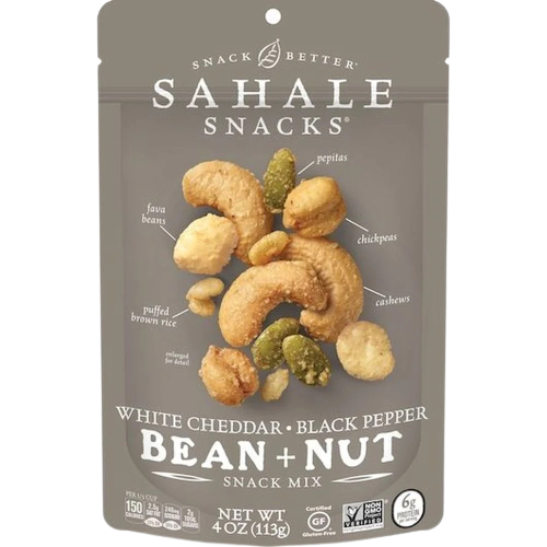 White Cheddar & Black Pepper Bean + Nut Snack Mix