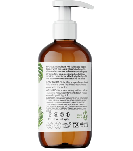 Organic Citrus Facial Cleanser