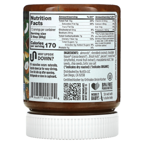 Keto Dark Chocolate Nut Butter