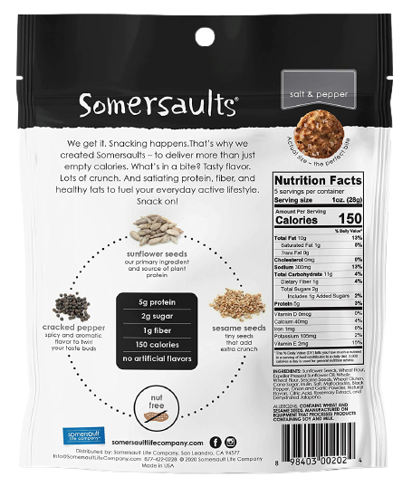 Salt & Pepper Sunflower Seed Crunchy Bites