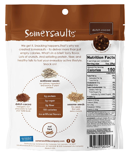 Dutch Cocoa Sunflower Seed Crunchy Bites