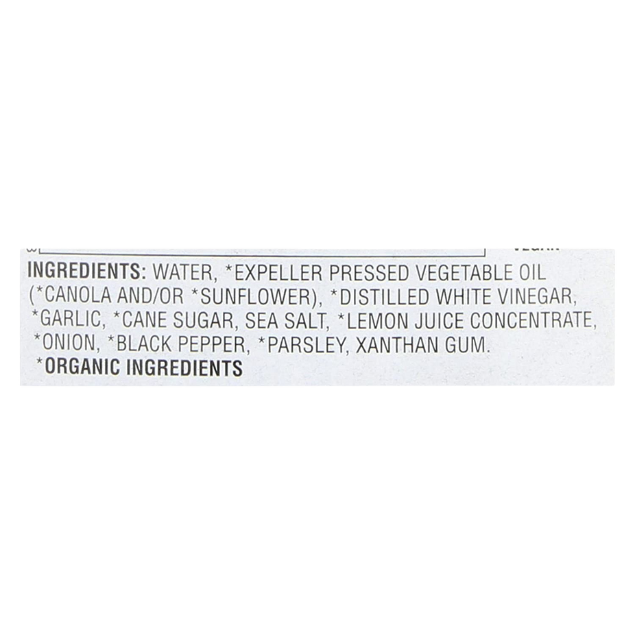 Organic Garlic Vinaigrette Salad Dressing