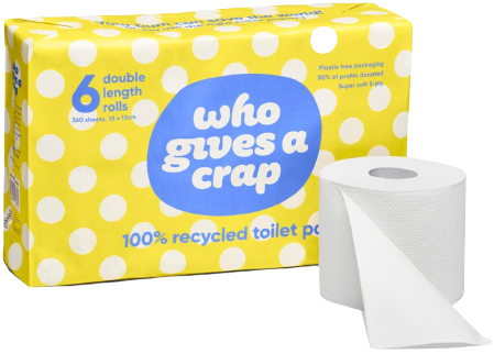 100% Recycled Toilet Paper (6 Pack)