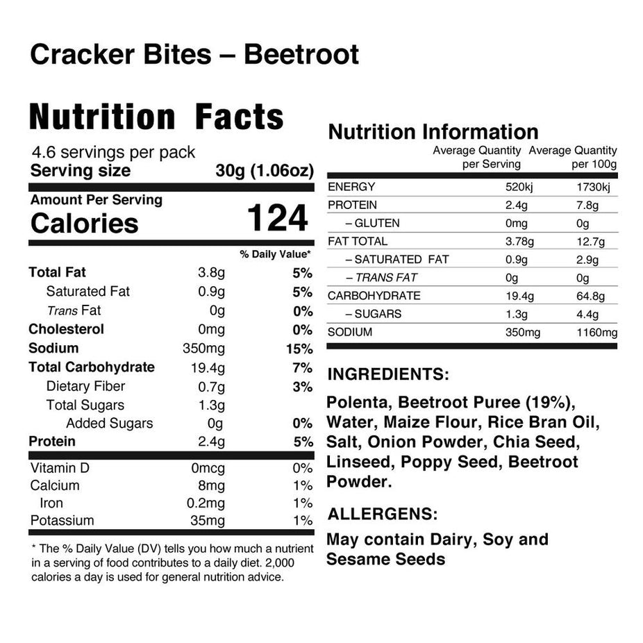 Cracker Bites - Beetroot