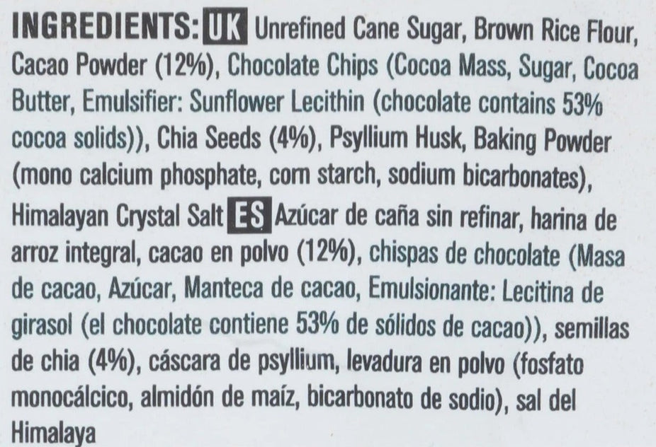 Chia & Cacao Chocolate Chip Brownie Baking Mix
