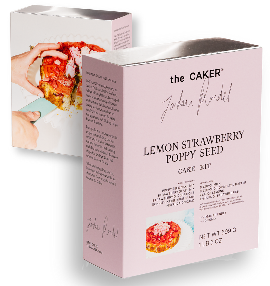 Lemon Strawberry Poppy Seed Cake Kit