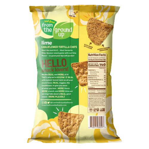 Lime Cauliflower Tortilla Chips