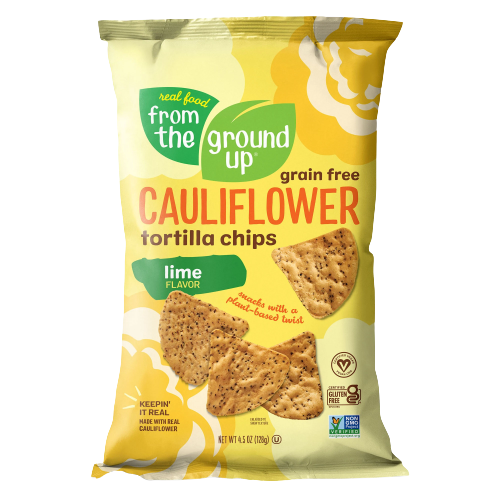 Lime Cauliflower Tortilla Chips