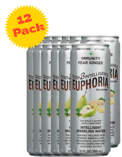 Intelligent Sparkling Water Pear Ginger (12 Pack)