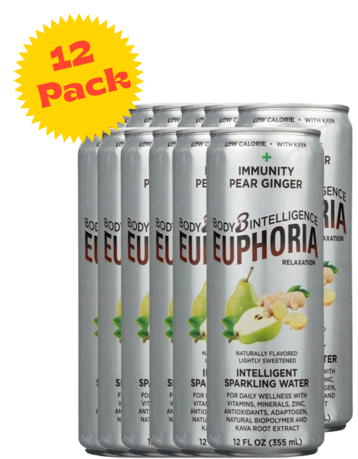 Intelligent Sparkling Water Pear Ginger (12 Pack)