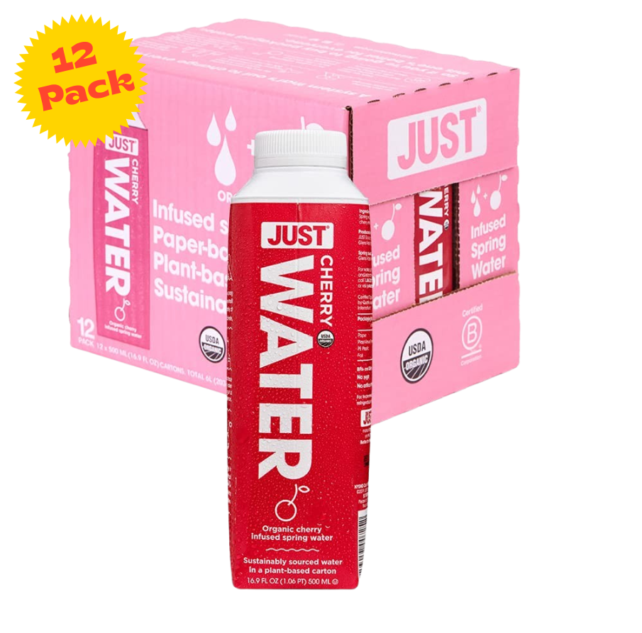 Organic Cherry Infused Spring Water (12 Pack)