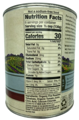 Tomatoes Diced Fire Roasted