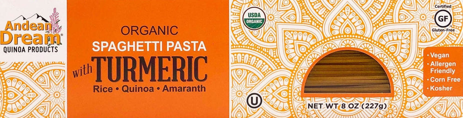 Spaghetti Pasta With Turmeric