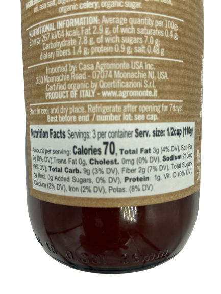 Organic Cherry Tomato Sauce