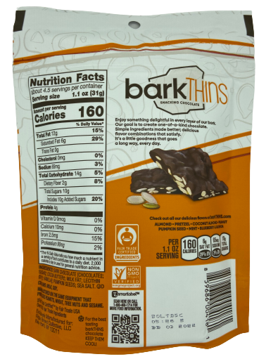 Dark Chocolate Covered Pumpkin Seeds