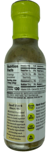 Herb Vingrette with Avocado Dressing