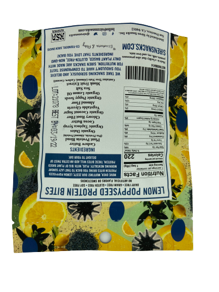 Lemon Poppyseed Protein Bites