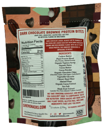 Dark Chocolate Brownie Protein Bites